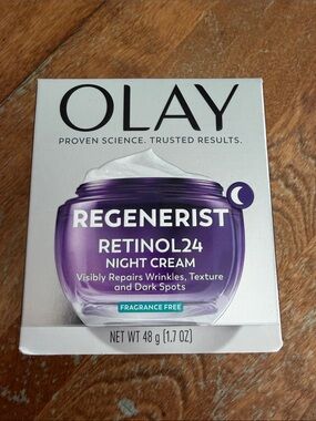OLAY Regenerist Retinol24 Night Cream  1.7 OZ fragrance Free NWT Skin Care